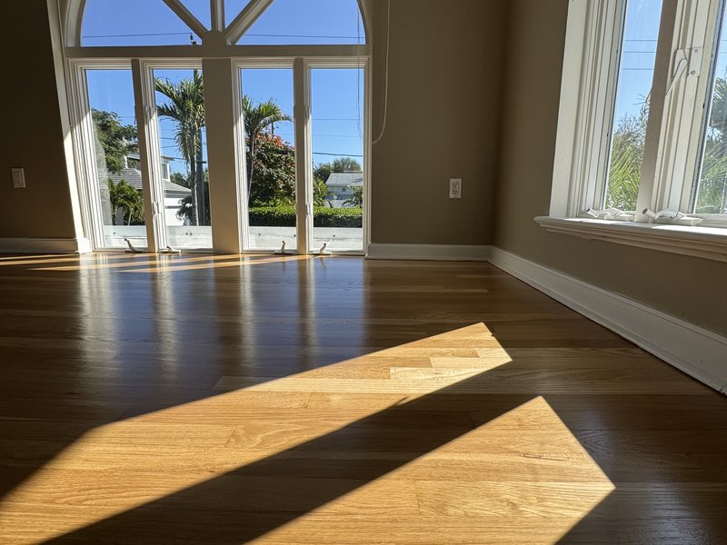 Hardwood flooring refinished in Delray Beach, FL